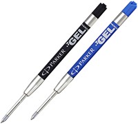 Gelpenvulling Parker blauw 0.7mm blister à 2 stuks-2