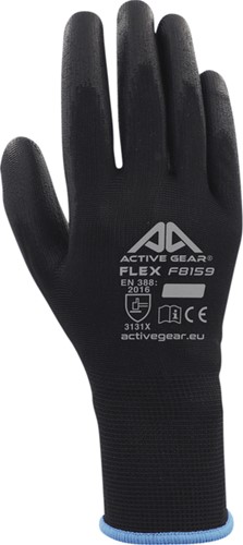 Griphandschoen PU-flex S zwart 1 paar
