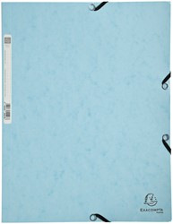 Elastomap Exacompta Aquarel 3-kleps A4 glanskarton blauw