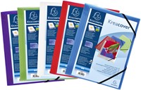 Elastomap Exacompta Kreacover 3-kleps A4 PP assorti