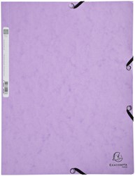 Elastomap Exacompta Aquarel 3-kleps A4 glanskarton lila