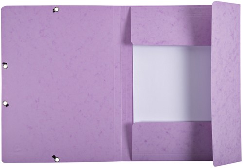 Elastomap Exacompta Aquarel 3-kleps A4 glanskarton lila-2
