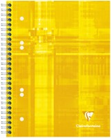 Collegeblok Clairefontaine Studium A5+ 6-gaats 80blz ruit 5x5mm assorti-2