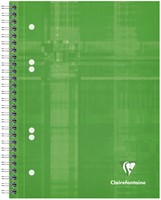Collegeblok Clairefontaine Studium A5+ 6-gaats 80blz ruit 5x5mm assorti-1