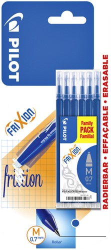 Rollerpenvulling PILOT Frixion blauw 0.35mm pk/6