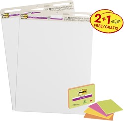 Post-it meeting chart 559 635x762mm 2 blokken + 4 blokken Meeting notes gratis