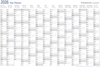 Jaarplanner 2025 Staedtler Lumocolor 84x60cm oprolbaar