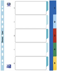 Oxford tabbladen kunststof extra breed