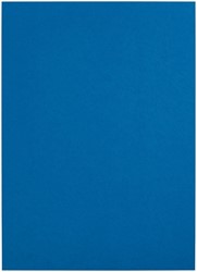 Voorblad GBC A4 lederlook met venster blauw 50stuks
