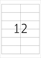 Etiket A4  97x 42,3mm Herma 4595 PP weerbestendig inkjet ds/120-1