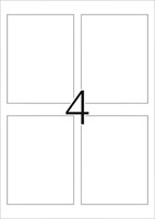 Etiket A4  90x120mm 8882 inkjet glossy ds/40-7