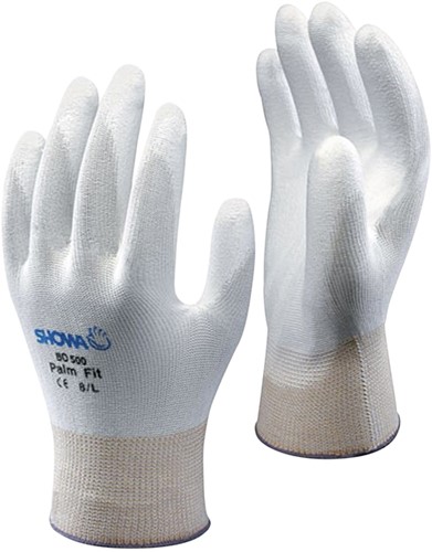 Griphandschoen Showa B0500 wit Medium