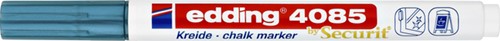 Krijtstift  edding  by Securit 4085 rond 1-2mm blauw metallic