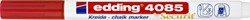 Krijtstift  edding  by Securit 4085 rond 1-2mm rood