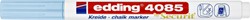 Krijtstift  edding  by Securit 4085 rond 1-2mm pastel blauw