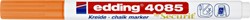 Krijtstift  edding  by Securit 4085 rond 1-2mm neon oranje