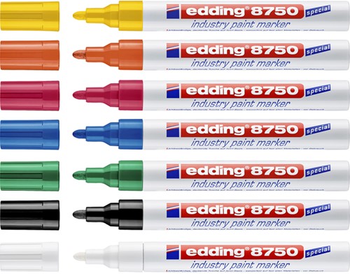 Viltstift edding e-8750 lakmarker industry wit