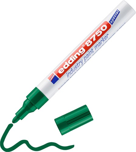 Viltstift edding e-8750 lakmarker industry groen-2