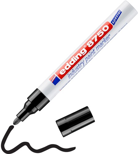 Viltstift edding e-8750 lakmarker industry zwart-2
