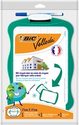 Whiteboard Bic Velleda recycled 21x31cm + stift + wisser
