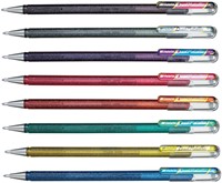 Gelschrijver Pentel K110 0,5mm assorti etui/8-2