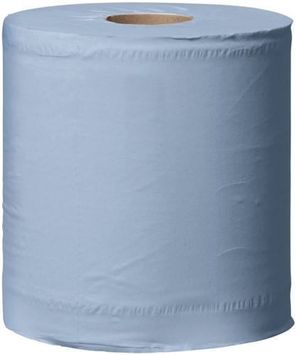 Poetsrol Tork M2 128207 2laags 20cmx157m blauw 6rollen-2