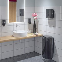 Poetspapierdispenser Tork M2 Elevation 559008 zwart-1