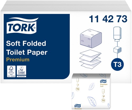 Toiletpapier Tork T3 114273 Premium 2laags 252vel 30 bundels wit