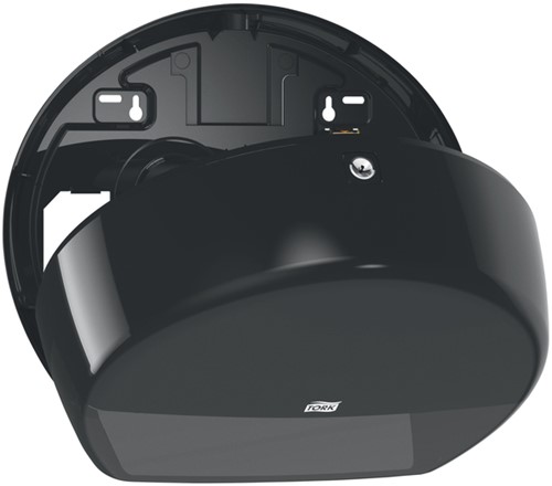 Dispenser Tork T2 555008 mini jumbo toiletpapierdispenser zwart-3