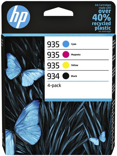 Inktcartridge HP 6ZC72AE (934/935) zwart + 3 kleuren
