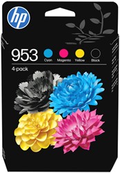 Inktcartridge HP 6ZC69AE (953) zwart + 3 kleuren