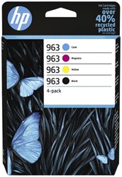 Inktcartridge HP 6ZC70AE (963) zwart + 3 kleuren