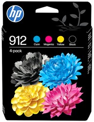 Inktcartridge HP 6ZC74AE (912) zwart + 3 kleuren