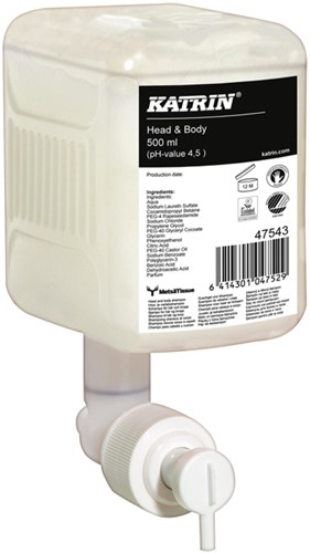 Handzeep Katrin 47543 500ml Head & Body 