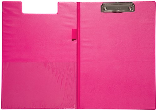 Klembordmap MAUL A4 staand met penlus neon roze