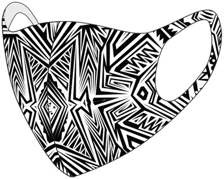 Mondkapje wasbaar tattoo