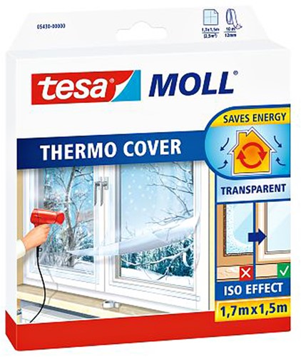 Isolatiefolie Tesa Moll 05430 voor ramen 1,5mx1,7m transparant
