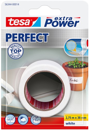 Reparatietape Tesa 56344 perfect 38mm x 2,75m wit