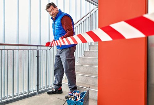 Signaallint Tesa 58137 60mmx100mtr rood/wit-2