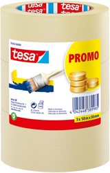 Afplaktape Tesa Basic 55342 promo 50mmx50m 3/st