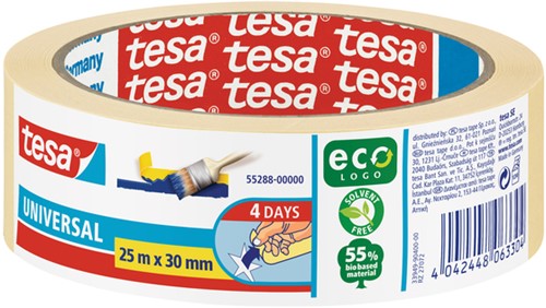 Afplaktape Tesa Basic 55288 30mmx25m