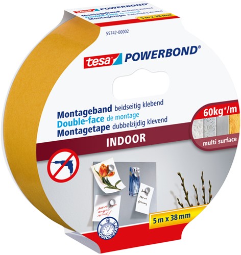 Powerbond Tesa 55742 montagetape indoor 38mmx5m