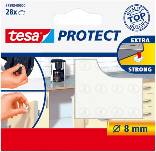 Deurstopper Tesa 57898 rond transparant