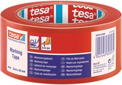 Markeringstape Tesa 60760 PVC 50mmx33m rood
