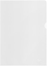 Insteekmap L-map Esselte A4 100% gerecycled PP transparant mat pak/100