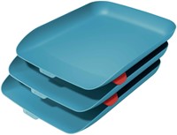 Brievenbak Leitz Cosy 3 stuks blauw