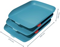 Brievenbak Leitz Cosy 3 stuks blauw-2