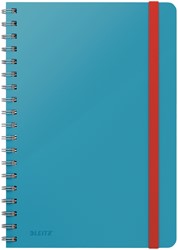 Notitieboek Leitz Cosy B5 lijn spiraal blauw