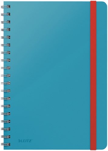 Notitieboek Leitz Cosy B5 lijn spiraal blauw