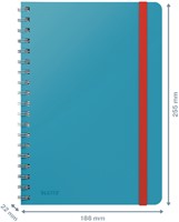Notitieboek Leitz Cosy B5 lijn spiraal blauw-3